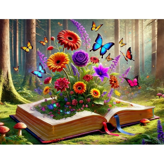 Springbok 500 Piece Books Brought to Life Jigsaw Puzzle for Adults - Poster Included