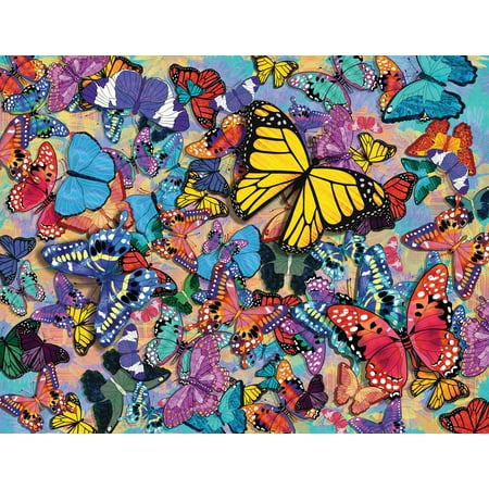 Springbok 500 Piece Butterfly Frenzy Jigsaw Puzzle for Adults