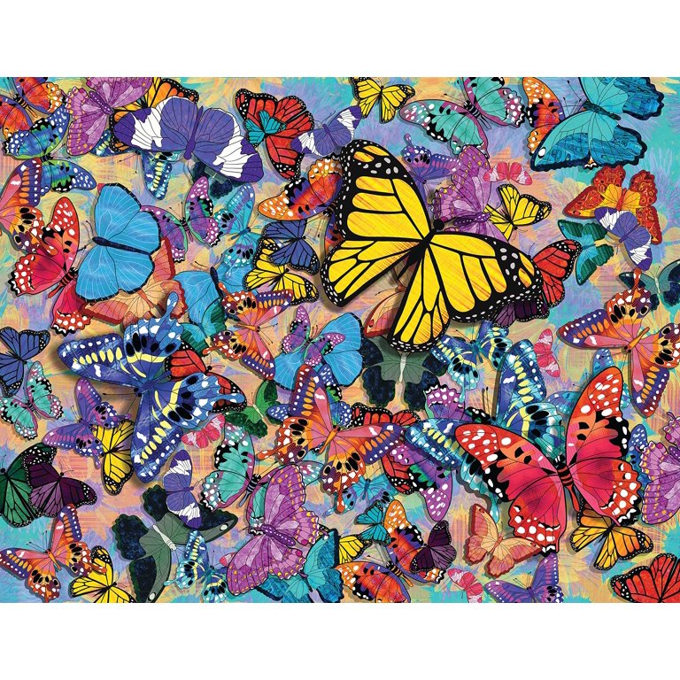 Springbok 500ピース ジグソーパズル バタフライフレンジー  蝶々 Springbok Butterfly Frenzy - 500 Piece Jigsaw Puzzle for