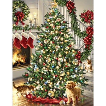 Springbok 500 Piece Christmas Pets Jigsaw Puzzle for Adults