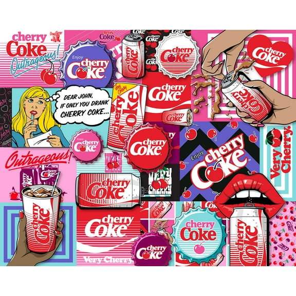 Springbok 1000 Piece Coca-Cola Cherry Coke Jigsaw Puzzle for Adults  - Made in USA
