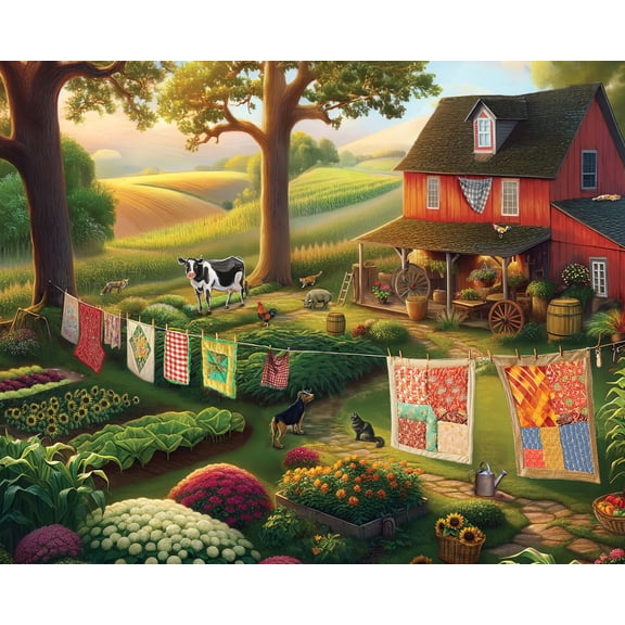 Springbok 1000 Piece Country Farm Life Jigsaw Puzzle for Adults