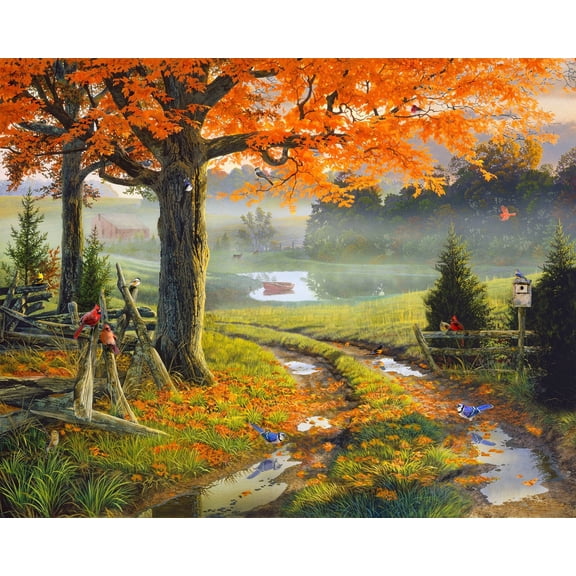 Springbok 1000 Piece Country Fall Home Jigsaw Puzzle for Adults