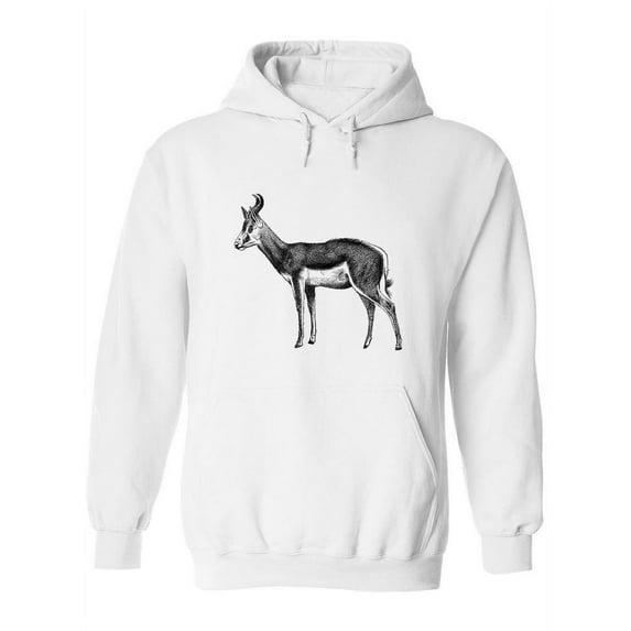 Springbok Drawing Hoodie Women -Image by Shutterstock, Female x-Large