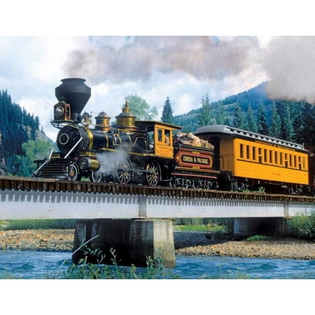 Springbok Durango Express Train - 500 Piece Jigsaw Puzzle for Adults - Unique Cut Pieces