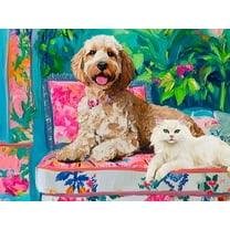 Springbok 500 Piece Floral Companions Jigsaw Puzzle for Adults - Made in USA