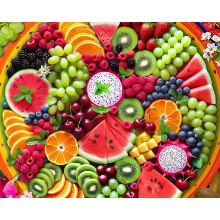 Springbok 500 Piece Fruit Platter Jigsaw Puzzle for Adults