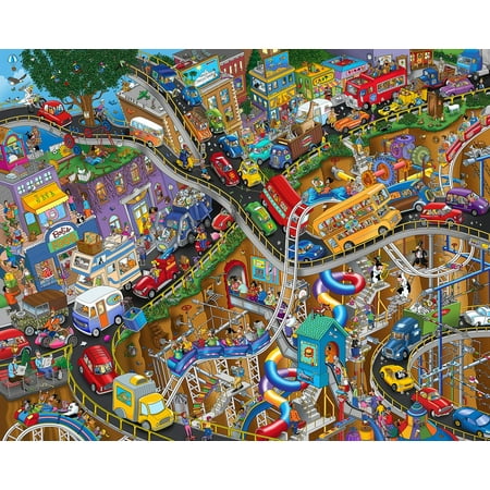 Springbok 1000 Piece Getting Away Jigsaw Puzzle for Adults - Poster Included