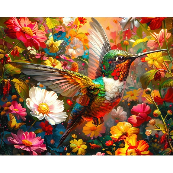 Springbok 1000 Piece Hummingbird Dream Jigsaw Puzzle for Adults - Made in USA