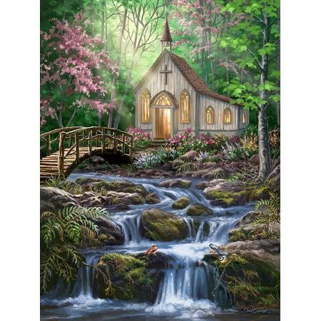 Springbok 500 Piece Peaceful Prayer Jigsaw Puzzle for Adults - Poster Included