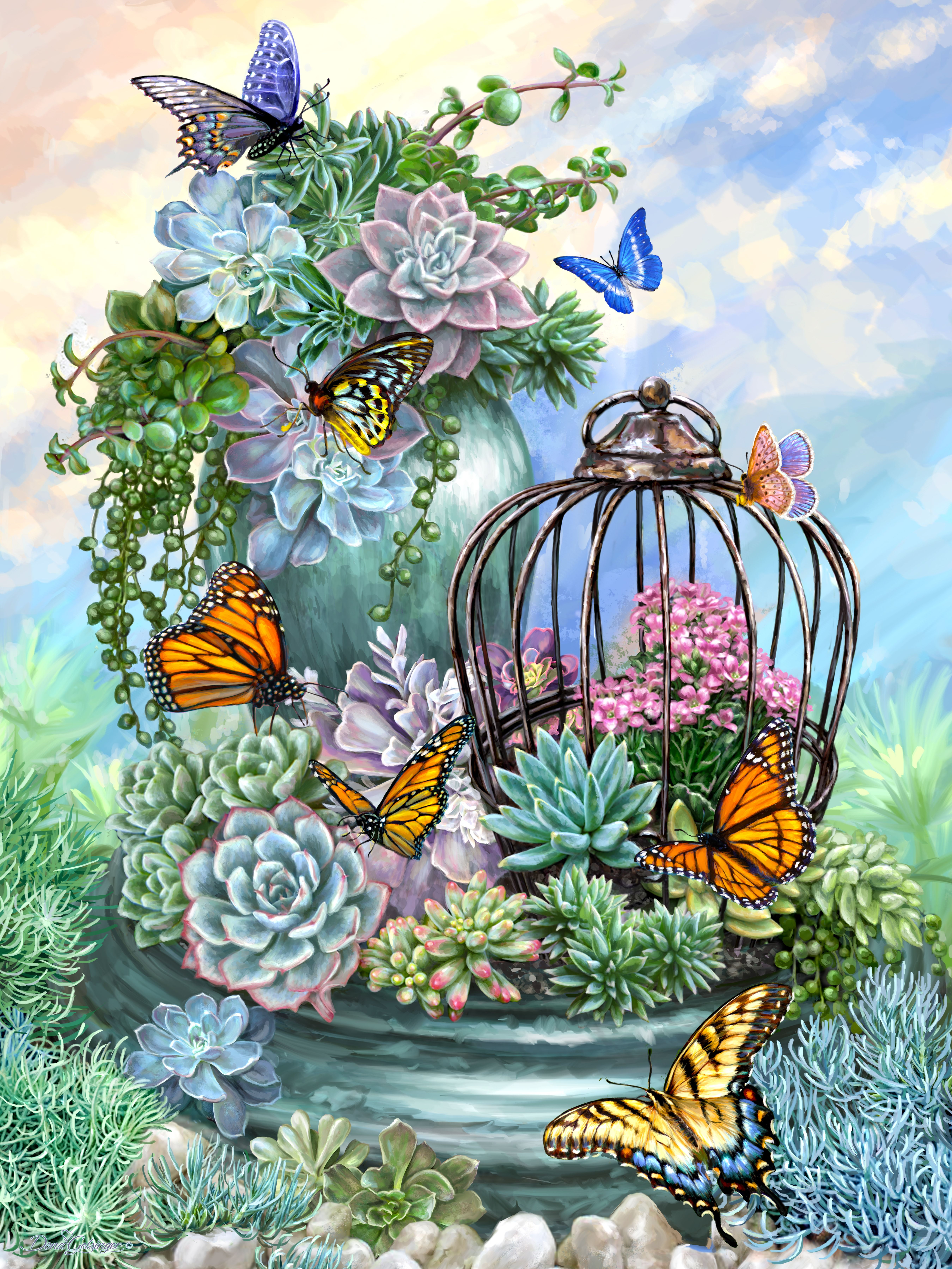 Springbok Puzzle to Remember - Alzheimer & Dementia Activity - Butterfly Bliss 36 Piece Jigsaw Puzzle