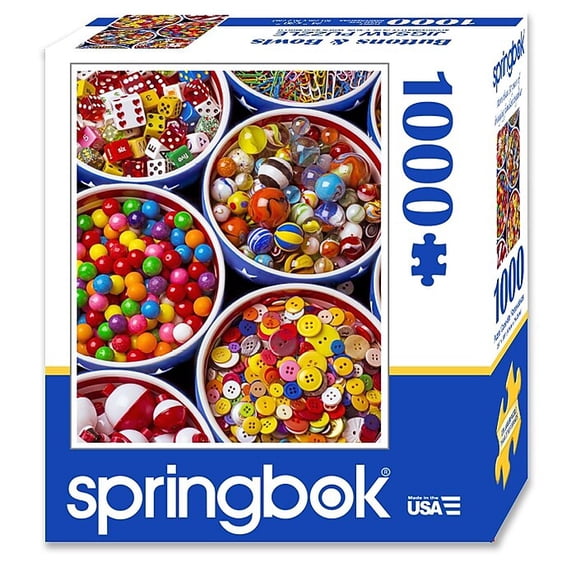 Springbok Puzzles Buttons and Bowls 1000 Piece Jigsaw Puzzle (70-10775)