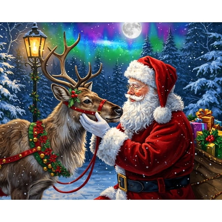 Springbok 500 Piece Santa's Favorite Reindeer Jigsaw Puzzle for Adults