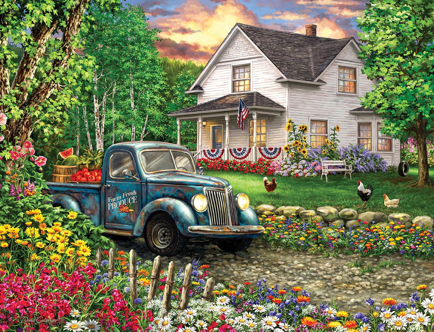 Springbok 500 Piece Simpler Times Jigsaw Puzzle for Adults