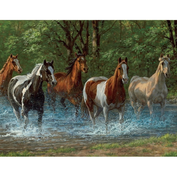 Springbok 500 Piece Summer Creek Jigsaw Puzzle for Adults - Made in , Premium Quality