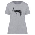 thumbnail image 1 of Springbok Vintage Design T-Shirt Women -Image by Shutterstock, Female Medium, 1 of 2