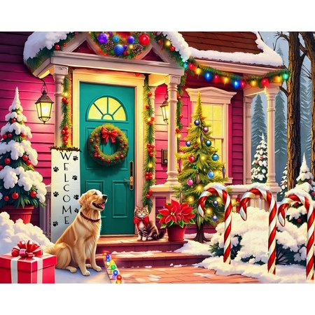 Springbok 500 Piece Waiting for Santa Jigsaw Puzzle for Adults