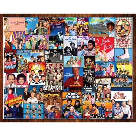 Springbok 1000 Piece What's on TV? Collage Jigsaw Puzzle for Adults - Made in USA