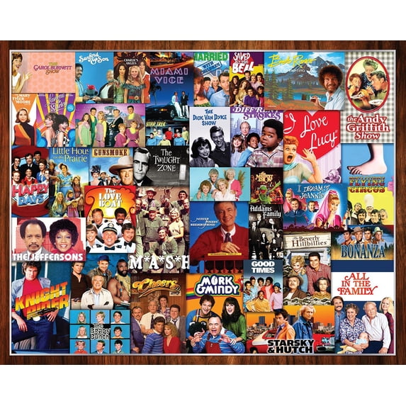 Springbok 1000 Piece What's on TV? Collage Jigsaw Puzzle for Adults
