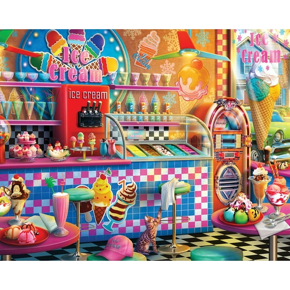 Springbok 1000 Piece Ice Cream Shop Jigsaw Puzzle for Adults