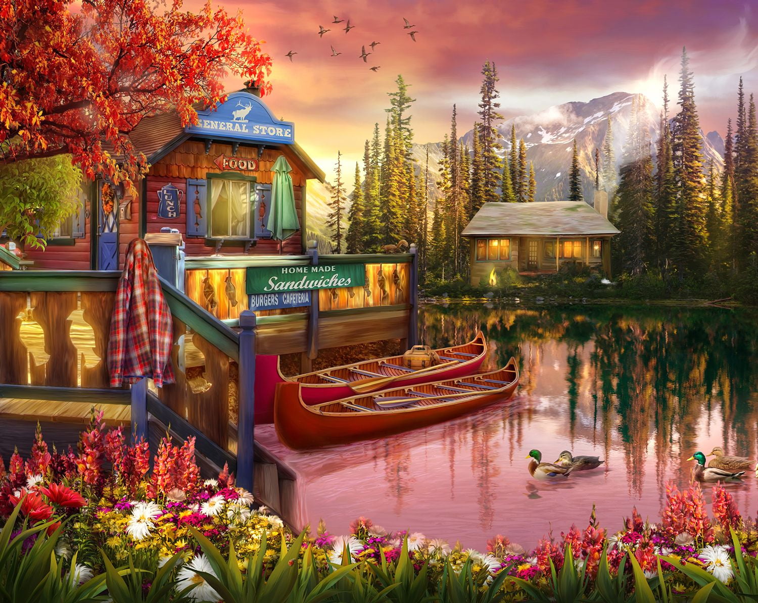 Springbok 1000 Piece Lakeshore Serenity Jigsaw Puzzle for Adults