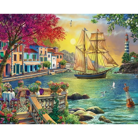 Springbok 1000 Piece Oceanside Sunset Jigsaw Puzzle for Adults