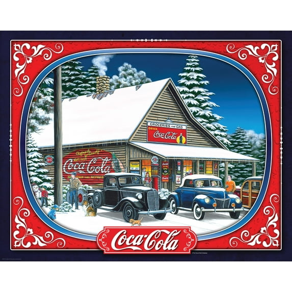 Springbok 1500 Piece Coca-Cola Holiday Tidings Jigsaw Puzzle for Adults - Made in USA
