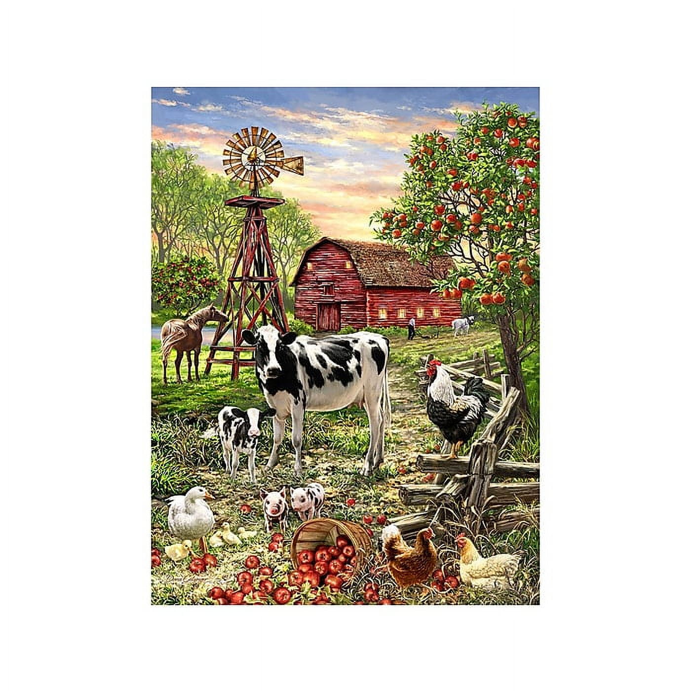 Springbok's 36 Piece Jigsaw Puzzle Barnyard Animal - Made in USA