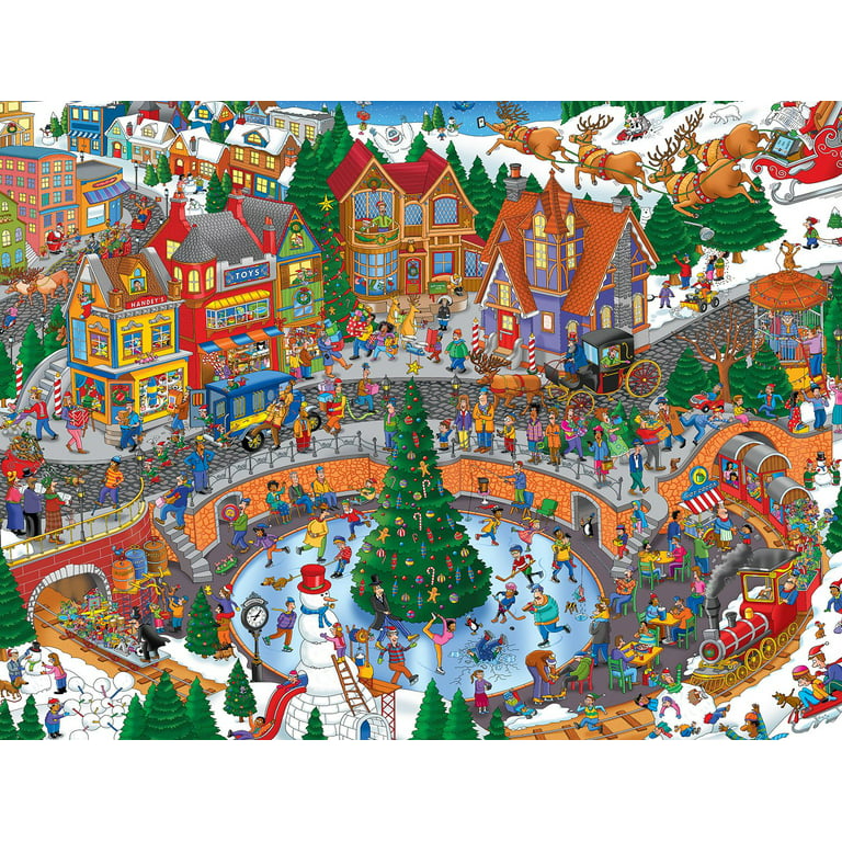 Springbok's 1000 Piece Jigsaw Puzzle Christmas Village - Made in