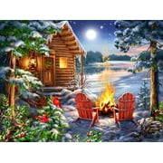 Springbok 500 Piece Christmas Cabin Jigsaw Puzzle for Adults