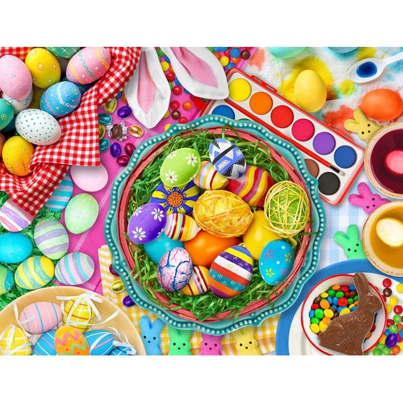Springbok 500 Piece Extraordinary Easter Eggs Jigsaw Puzzle for Adults and Family