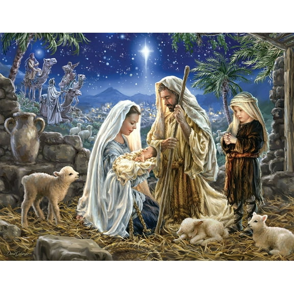 Springbok 500 Piece Let Us Adore Him! Jigsaw Puzzle for Adults