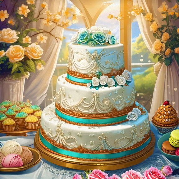 Springbok 500 Piece Wedding Cake Jigsaw Puzzle for Adults