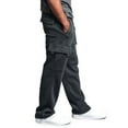 thumbnail image 1 of Springcmy Mens Urban Straight Leg Jogger Fleece Cargo Pocket Sweat Pants, 1 of 7