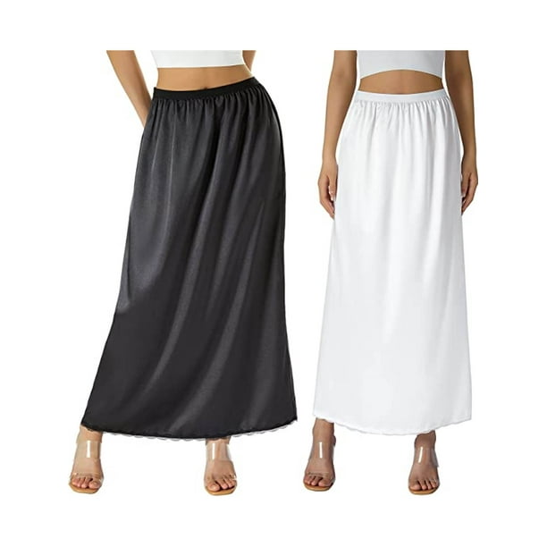 Slip skirt elastic waist online