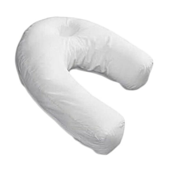 Springcmy Side Sleeper Pillow U-shaped Support Back Neck Cushion Cotton Spine Protection Auxiliary Pillow