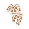 thumbnail image 1 of Springcmy Toddler Baby Boy Halloween Outfits Long Sleeve Pumpkin Sweatshirt Pullover Top Pants 2Pcs Fall Winter Clothes, 1 of 7