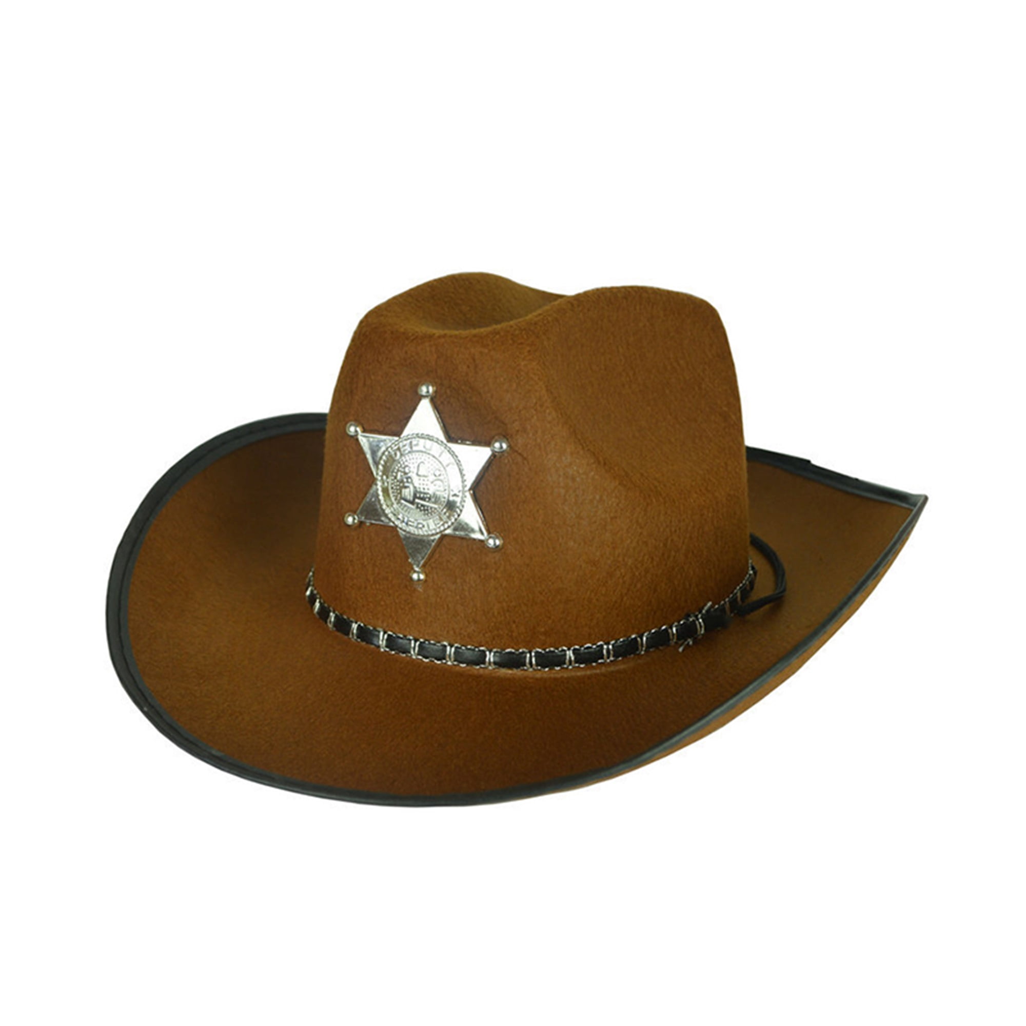 Holographic Western Cowboy Hat for Kids with Feathers, Cowgirl