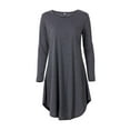 thumbnail image 1 of Springcmy Women Long Sleeve Casual Short T-Shirt Dress Autumn, 1 of 6