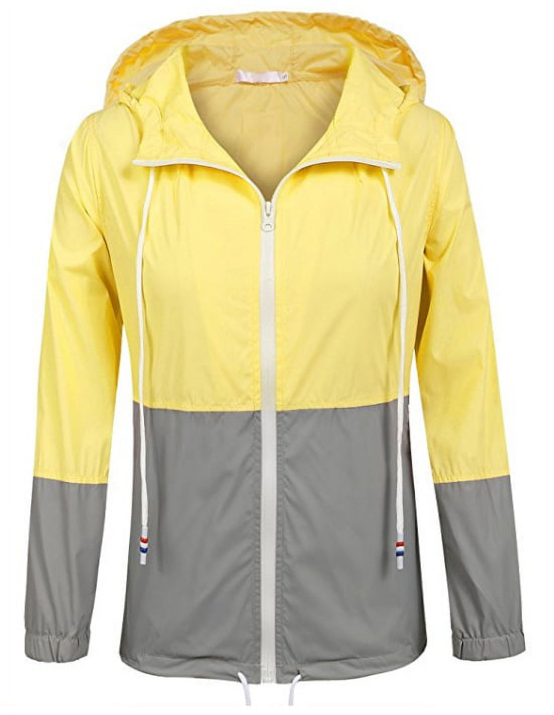 Springcmy Women´s Waterproof Raincoat Outdoor Hooded Rain Jacket Windbreaker - image 1 of 4