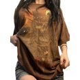 thumbnail image 1 of Springcmy Y2K Fairy Grunge Skull Shirts for Women Teens Girls Punk Graphic Baggy Tee Shirts Tops Halloween Clothes, 1 of 7