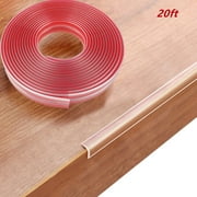 Springcorner 20Ft Clear Edge Bumpers,Edge Protector Strip,Bumper Strip Baby Proofing Furniture Edge Protectors for Cabinets,Table,Drawer,10mm(20ft)