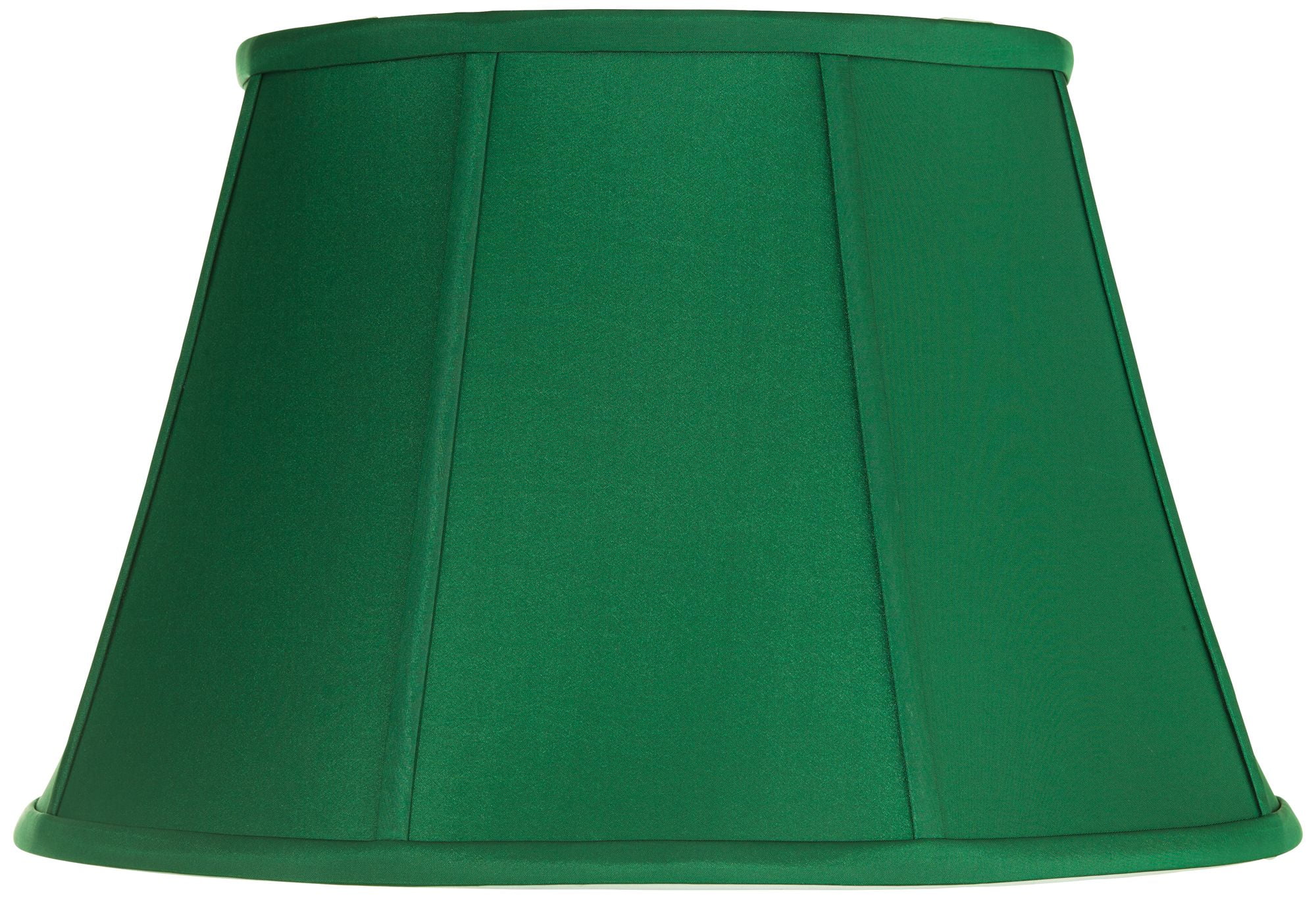Large Dark Green Polyester Empire Lamp Shade with Brass Spider Fitter