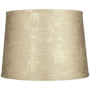 Springcrest 13 Top x 15 Bottom x 11 High x 11 Slant Print Lamp Shade Replacement Medium Gold Tapered Spider Harp Finial