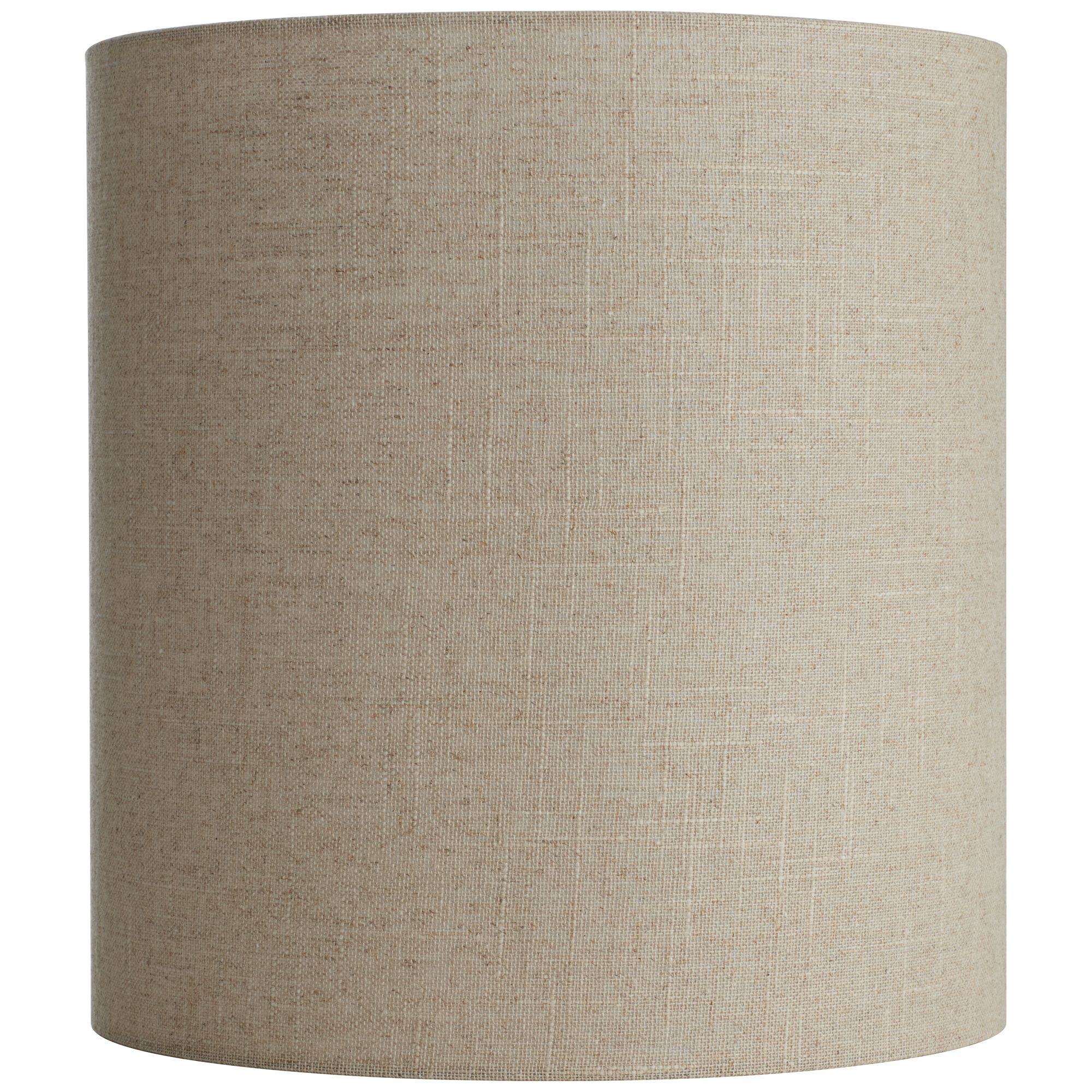 Springcrest 14" Top x 14" Bottom x 15" High x Lamp Shade Replacement Medium Tall Oatmeal Drum Rustic Linen Spider Harp Finial
