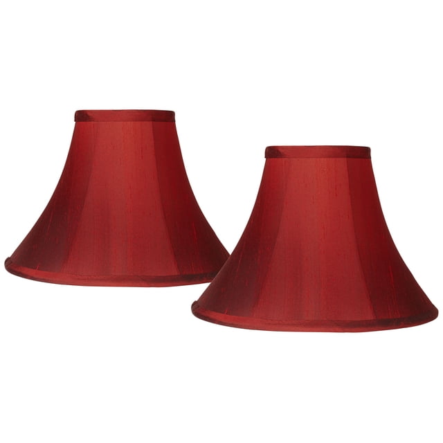 Springcrest Set of 2 Red Bell Lamp Shades with Spider Replacement, 5 ...