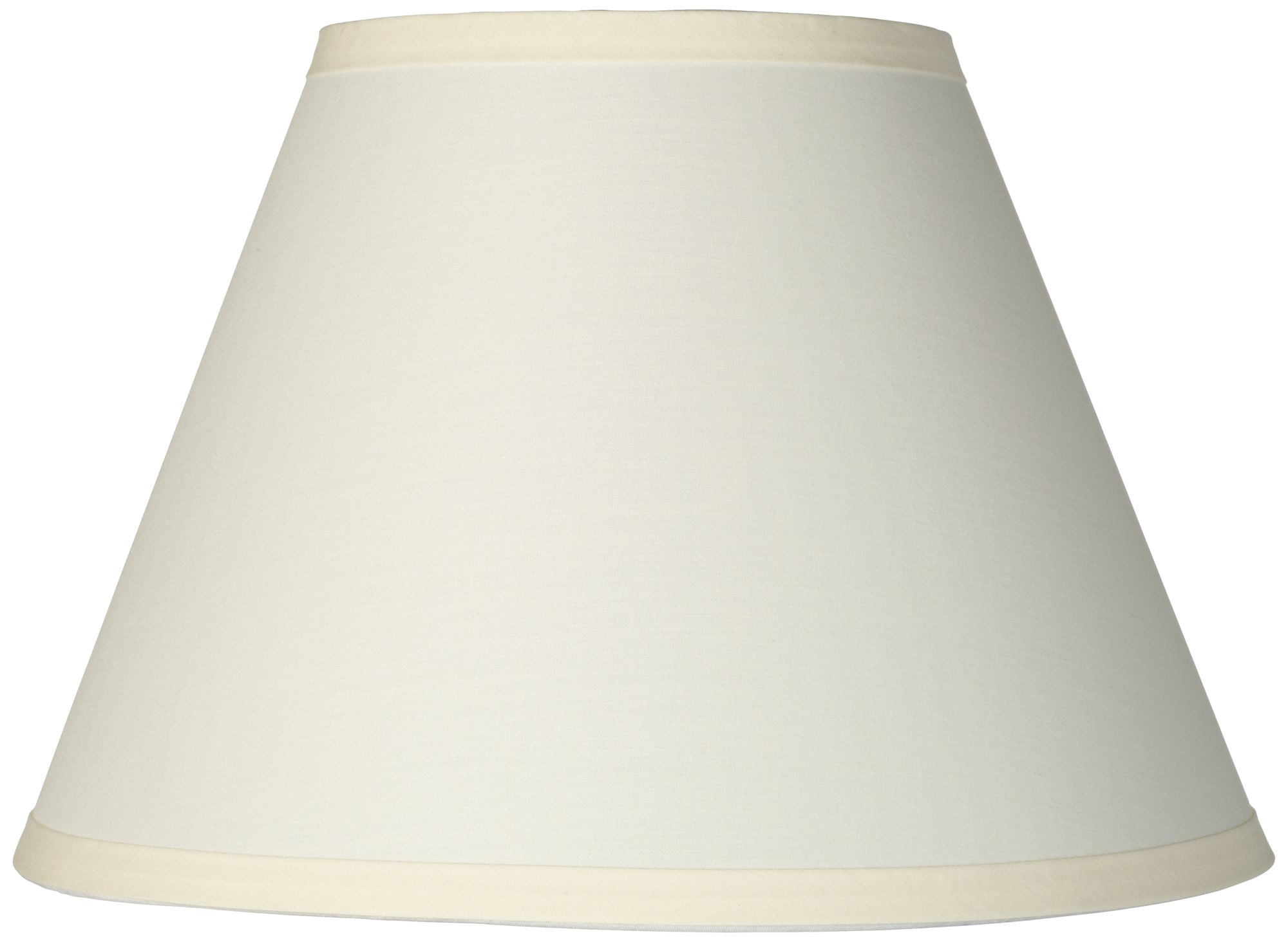 Springcrest Empire Lamp Shade Ivory White Small 6" Top x 12" Bottom x 8.5" High Clip-On Fitting