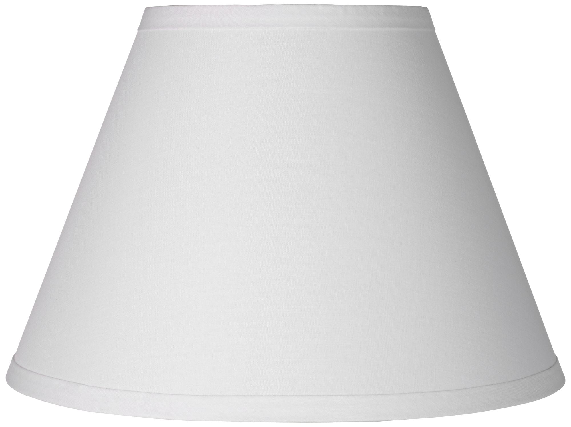 Springcrest Empire Lamp Shade White Small 6" Top x 12" Bottom x 8.5" High Clip-On Fitting