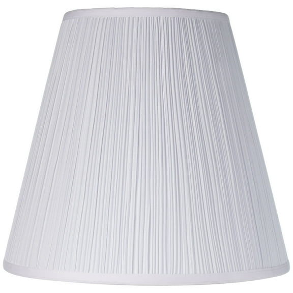 Springcrest Finish Medium Mushroom Pleated Lamp Shade 9" Top x 16" Bottom x 14.5" High x 14.75" Slant (Spider) Replacement with Harp and Finial