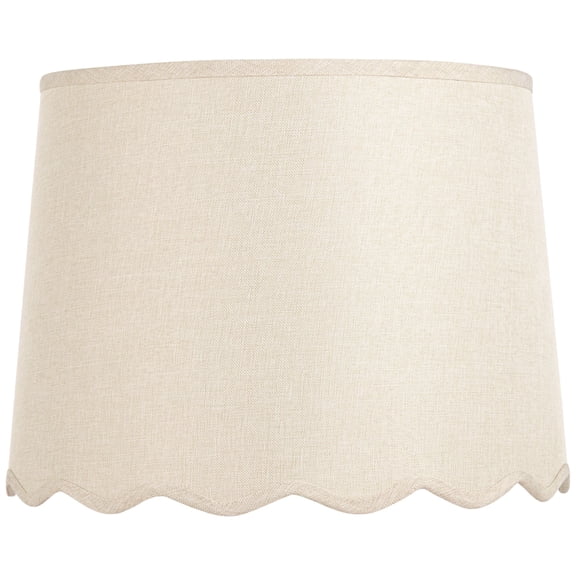 Springcrest Mylie Cream Scallop Drum Shade 13x15x11x11 (Spider)